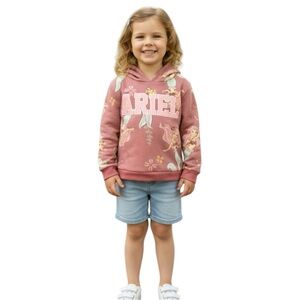 Disney Princess Ariel The Little Mermaid Girl’s Size 4 Hooded Sweatshirt